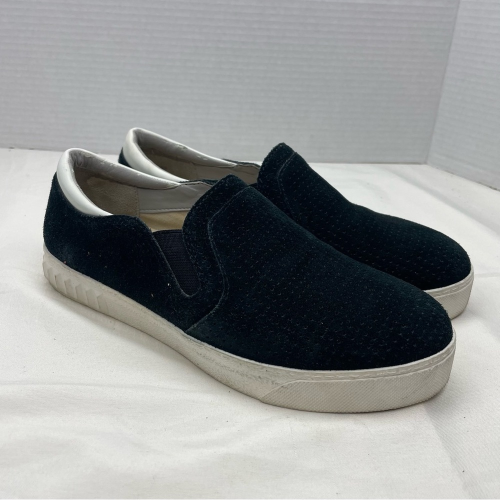 Circus by Sam Edelman Slip On Black Suede Sneakers Casual Womens Size 6.5